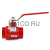 Кран шаровый муфтовый полнопроходной WB-15 Ду32 (1 1/4") PN16, красный
